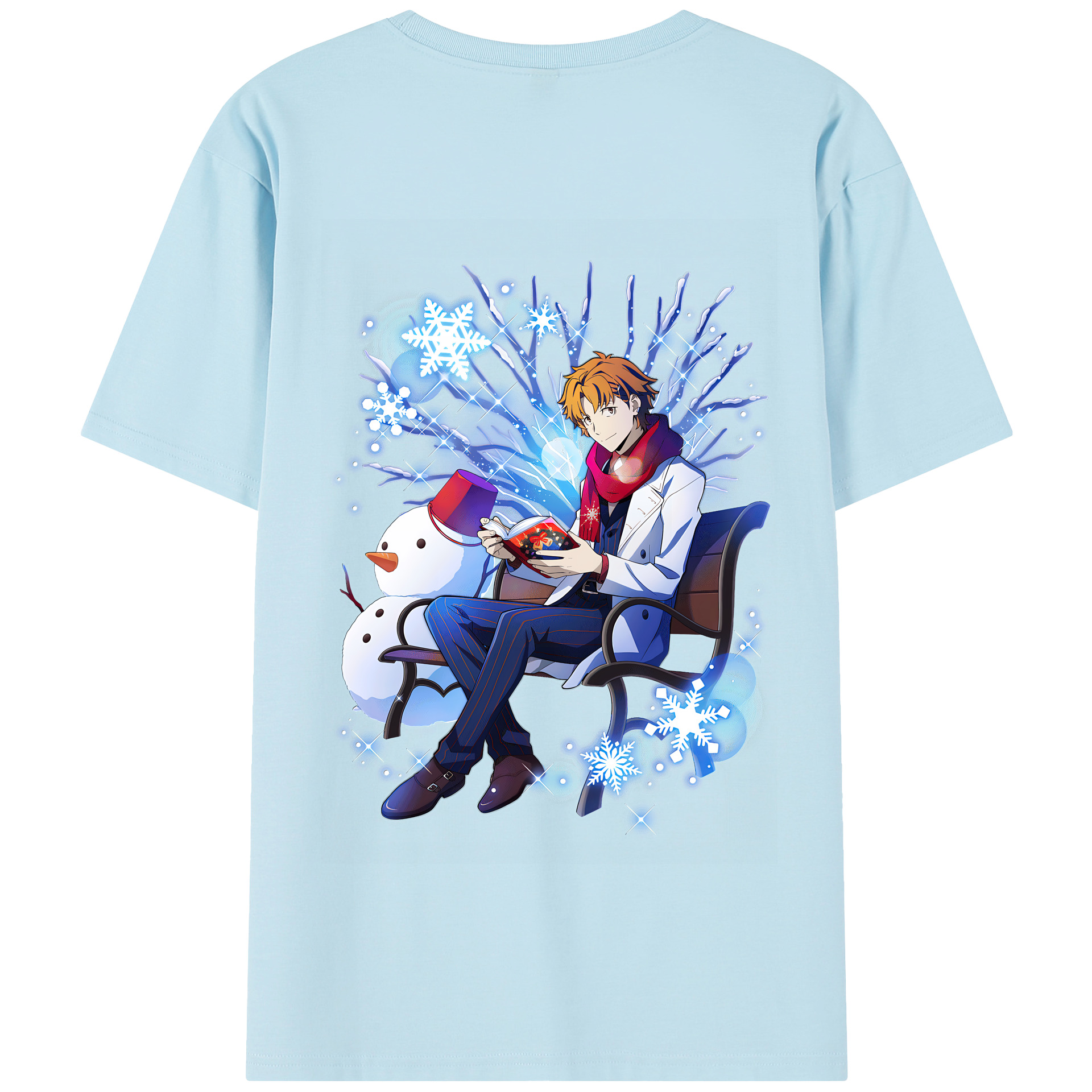 （画像用） 文豪ストレイドッグス Bungo Stray Dogs 綿100％半袖Tシャツ（背面プリント）